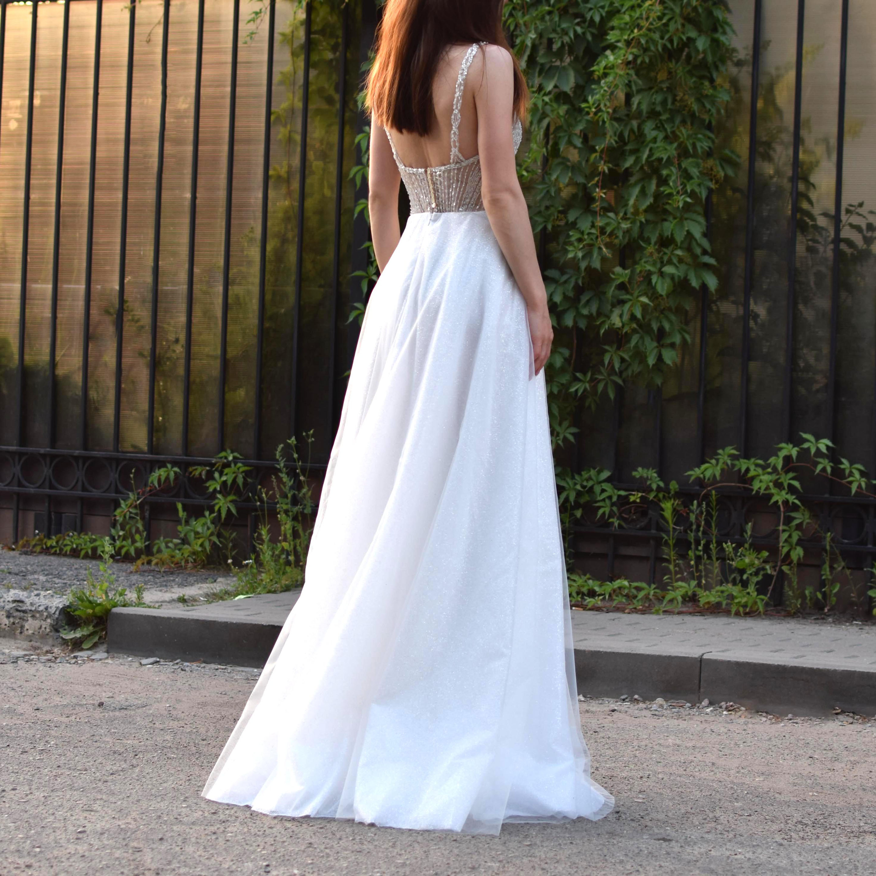 Свадебное платье Адель вид сбоку